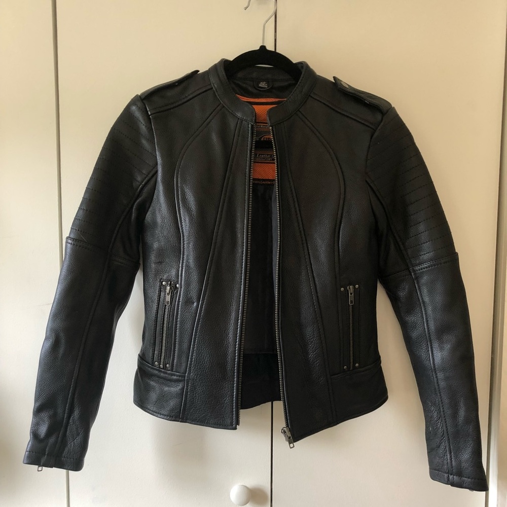 First Classic Leather Gear women’s biker jacket